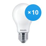 Mehrfachpackung 10x Philips MASTER Value LED Glühbirne E27 Birne Matt 11.2W 1521lm - 927 Extra Warmweiß | Höchste Farbwiedergabe - Dimmbar - Ersatz für 100W