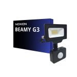 Noxion LED-Scheinwerfer Beamy G3 10W 1100lm 100D - 840 Kaltweiß | IP44 - Bewegungs- und Lichtsensor - Symmetrisch