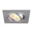 SLV New Tria 75 Spot Aluminium Grau Quadrat | Ausschnitt 75mm - Geeignet für 1x GU10 