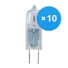 Mehrfachpackung 10x Osram Halogen G4 Capsule Halostar Starlite 10 W 