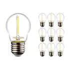Mehrfachpackung 10x Noxion Lucent LED E27 Kugel Fadenlampe Klar 1.4W 136LM - 827 Extra Warmweiß | Ersatz für 15W
