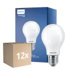 Mehrfachpackung 12x Philips Master LED E27 Birne Fadenlampe Matt 10.5W 1521lm - 922-927 Dim To Warm | Höchste Farbwiedergabe - Dimmbar - Ersatz Für 100W