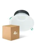 Mehrfachpackung 4x Philips LED Downlight Coreline DN142B Aluminium Weiß 19.2W 2300lm 60D - 840 Kaltweiß | Ausschnitt 200mm - IP20 - Weiß Reflektor