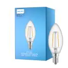 Philips Corepro LED Kerze E14 Fadenlampe Klar 2W 250lm – 827 – Extra Warmweiß | Ersatz für 25W