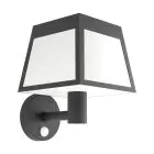Eglo Wandleuchte Altilia Solar Schwarz 7W 800lm - 830 Warmweiß | IP65 - Bewegungssensor